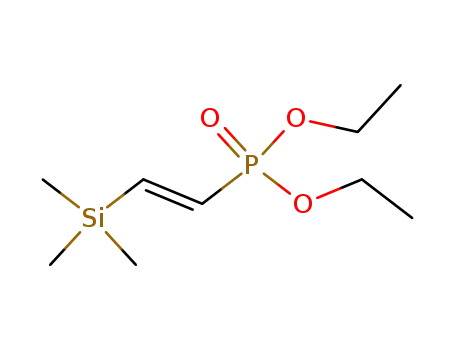 Molecular Structure of 57415-80-2 (Phosphonic acid, [(1E)-2-(trimethylsilyl)ethenyl]-, diethyl ester)