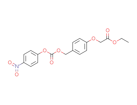 Acetic acid, [4-[[[(4-nitrophenoxy)carbonyl]oxy]methyl]phenoxy]-, ethyl
ester
