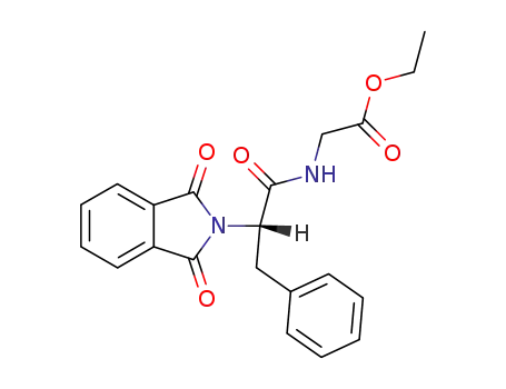 Glycine,
N-[2-(1,3-dihydro-1,3-dioxo-2H-isoindol-2-yl)-1-oxo-3-phenylpropyl]-,
ethyl ester, (S)-