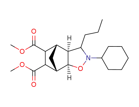 2-cyclohexyl-3ξ-propyl-(3a<i>t</i>,7a<i>t</i>)-octahydro-4<i>r</i>,7<i>c</i>-methano-benzo[<i>d</i>]isoxazol-5ξ,6ξ-dicarboxylic acid dimethyl ester