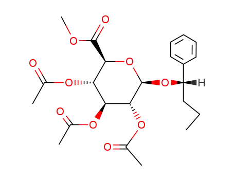<i>O</i><sup>2</sup>,<i>O</i><sup>3</sup>,<i>O</i><sup>4</sup>-triacetyl-<i>O</i><sup>1</sup>-((<i>S</i>)-1-phenyl-butyl)-β-D-glucopyranuronic acid methyl ester