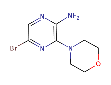 2-Pyrazinamine,5-bromo-3-(4-morpholinyl)-
