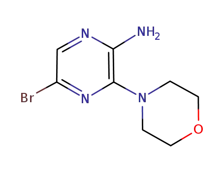 Molecular Structure of 117719-17-2 (2-AMINO-5-BROMO-3-MORPHOLIN-4-YLPYRAZINE)