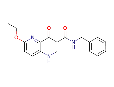 1,5-Naphthyridine-3-carboxamide, 6-ethoxy-1,4-dihydro-4-oxo-N-(phenylmethyl)-