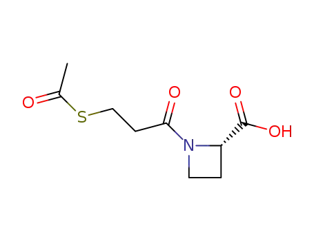 L-1-<3-(acetylthio)-1-oxopropyl>-2-azetidinecarboxylic acid