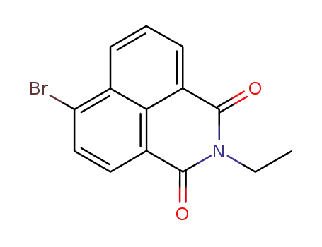Molecular Structure of 100874-09-7 (6-bromo-2-ethyl-1H-benzo[de]isoquinoline-1,3(2H)-dione)