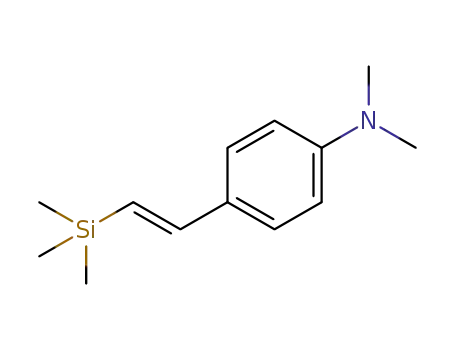 Molecular Structure of 1428963-13-6 ((E)-N,N-dimethyl-4-(2-(trimethylsilyl)vinyl)aniline)