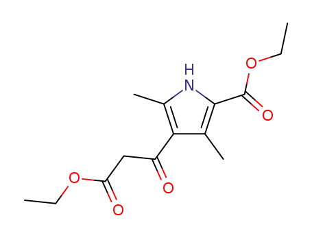 Molecular Structure of 52649-04-4 (Ethyl β-(2,4-dimethyl-5-carboethoxypyrrolyl-3)-β-ketopropionate)