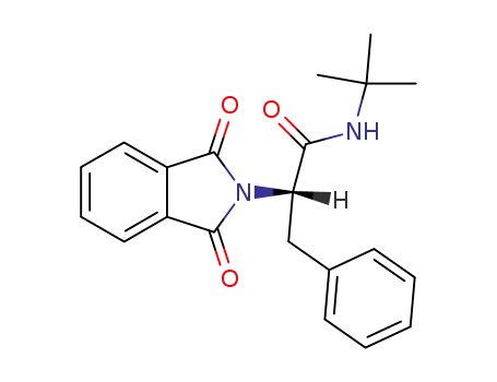 Molecular Structure of 135395-13-0 ((S)-N-(tert-Butyl)-N<sup>α</sup>-phthaloylphenylalaninamide)