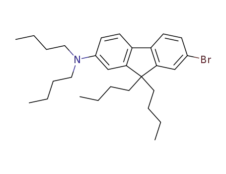 Molecular Structure of 1227420-98-5 ((7-bromo-9,9-dibutyl-9H-fluoren-2-yl)-dibutylamine)