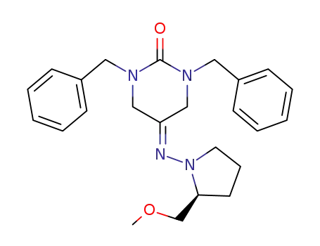2(1H)-Pyrimidinone,
tetrahydro-5-[[(2S)-2-(methoxymethyl)-1-pyrrolidinyl]imino]-1,3-bis(phen
ylmethyl)-