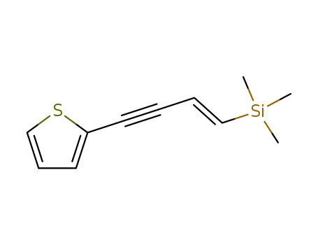 Molecular Structure of 126231-50-3 ((E)-1-trimethylsilyl-4-(2-thienyl)-1-buten-3-yne)