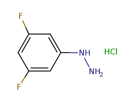 Molecular Structure of 502496-27-7 (3,5-Difluorophenylhydrazine hydrochloride)