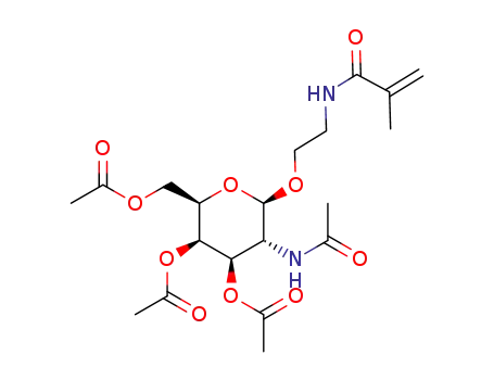 3,4,6-tri-O-acetyl-2-N-acetamido-2-deoxy-β-D-galactopyranosyloxyethyl methacrylamide