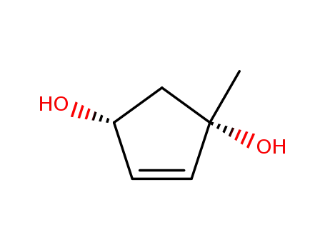 Molecular Structure of 639467-32-6 (4-Cyclopentene-1,3-diol, 1-methyl-, (1S,3R)-)