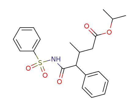 5-Benzenesulfonylamino-3-methyl-5-oxo-4-phenyl-pentanoic acid isopropyl ester