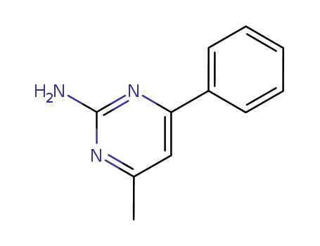 Molecular Structure of 15755-15-4 (4-METHYL-6-PHENYLPYRIMIDIN-2-AMINE)
