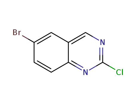 Molecular Structure of 882672-05-1 (6-Bromo-2-chloroquinazoline)