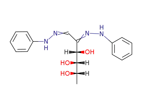 Molecular Structure of 18615-48-0 (L-<i>arabino</i>-6-deoxy-[2]hexosulose-bis-phenylhydrazone)