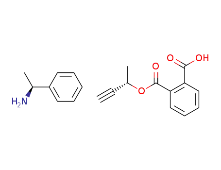 (S)-3-butyn-2-ol hydrogen phthalate (S)-α-methylbenzylammonium salt
