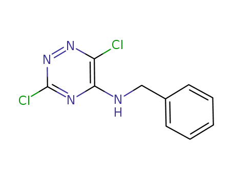 Molecular Structure of 946403-38-9 (5-N-benzylamino-3,6-dichloro-1,2,4-triazine)