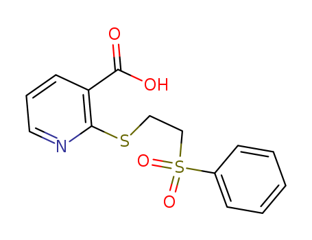 2-(2-(Phenylsulfonyl)ethylthio)nicotinic acid