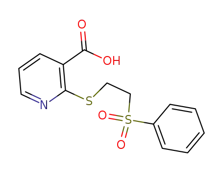 2-[2-(Phenylsulfonyl)ethylthio]nicotinic acid