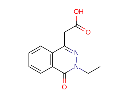 Molecular Structure of 28081-53-0 ((3-ETHYL-4-OXO-3,4-DIHYDRO-PHTHALAZIN-1-YL)-ACETIC ACID)