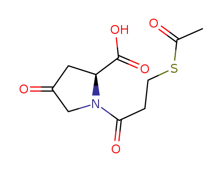1-[3-(acetylthio)-1-oxopropyl]-4-oxo-L-proline