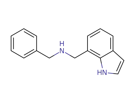 1H-Indole-7-methanamine, N-(phenylmethyl)-