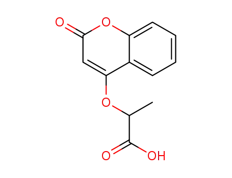 Molecular Structure of 1412905-05-5 (2-[(2-oxo-2H-chromen-4-yl)oxy]propanoic acid)