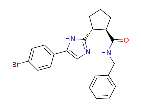 (1,2-trans)-N-benzyl-2-(5-(4-bromophenyl)-1H-imidazol-2-yl)cyclopentanecarboxamide