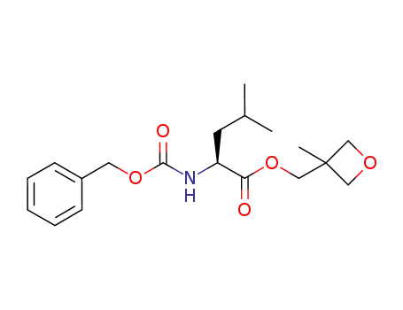 Molecular Structure of 603143-16-4 (L-Leucine, N-[(phenylmethoxy)carbonyl]-, (3-methyl-3-oxetanyl)methyl
ester)