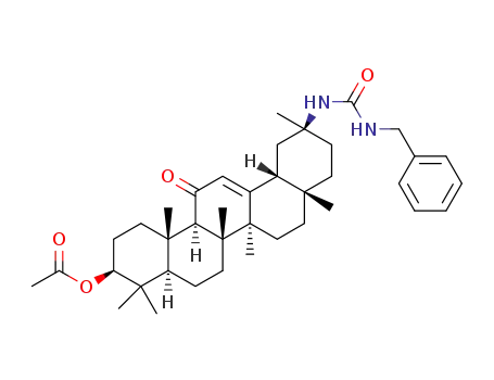 N-[(3β,18β,20β)-3-(acetoxy)-11-oxo-30-norolean-12-en-20-yl]-N'-(phenylmethyl)urea