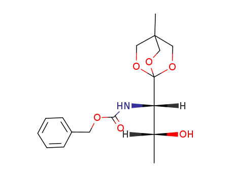 Molecular Structure of 206191-48-2 (1-[N-BENZYLOXYCARBONYL-(1S,2R)-1-AMINO-2-HYDROXYPROPYL]-4-METHYL-2,6,7-TRIOXABICYCLO[2.2.2]OCTANE)