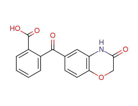 Molecular Structure of 26513-80-4 (2-[(3-OXO-3,4-DIHYDRO-2H-1,4-BENZOXAZIN-6-YL)CARBONYL]BENZENECARBOXYLIC ACID)