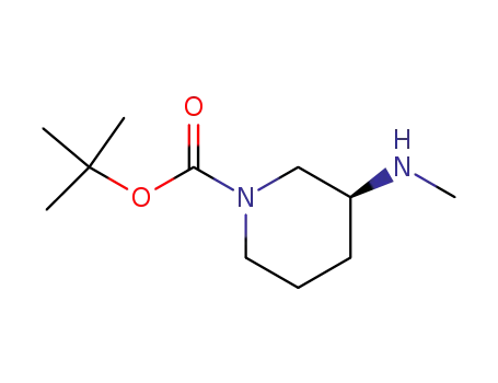 Molecular Structure of 912368-73-1 (1-N-Boc-3-(S)-Methylamino-piperidine)