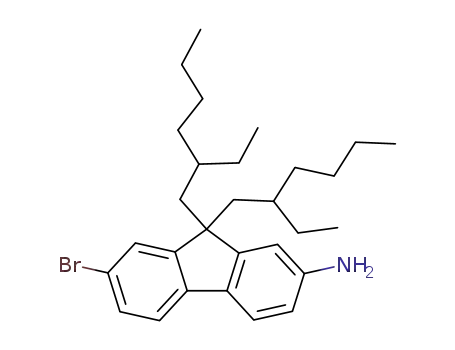 Molecular Structure of 740812-15-1 (2-amino-7-bromo-9,9-bis(2-ethylhexyl)fluorene)