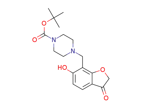 tert-butyl 4-[(6-hydroxy-3-oxo-2,3-dihydrobenzofuran-7-yl)methyl]piperazine-1-carboxylate