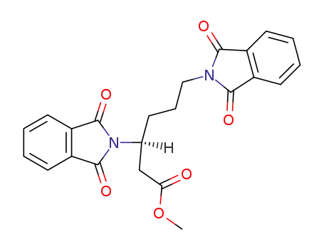 Molecular Structure of 86088-69-9 (β-lysine di-N-phthaloyl methyl ester)