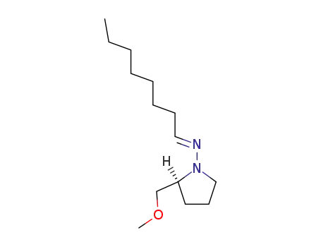 Molecular Structure of 72170-92-4 (((S)-2-Methoxymethyl-pyrrolidin-1-yl)-oct-(E)-ylidene-amine)