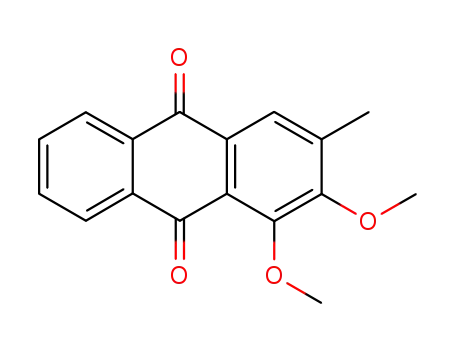 Molecular Structure of 75313-49-4 (1,2-DIMETHOXY-3-METHYLANTHRAQUINONE)