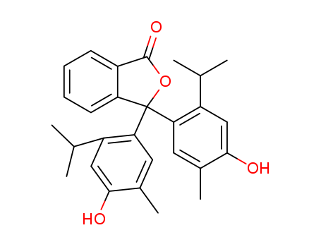 3,3-bis[4-hydroxy-5-methyl-2-(1-methylethyl)phenyl]-2-benzofuran-1(3H)-one