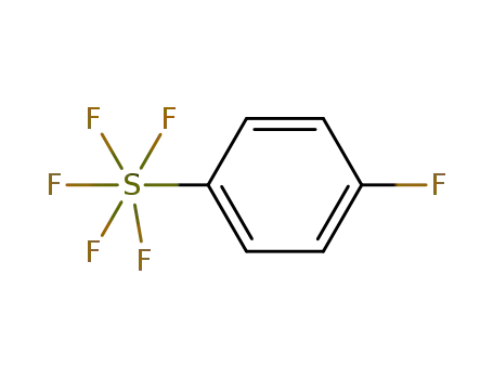 Molecular Structure of 1063625-86-4 (4-Fluorophenylsulphur pentafluoride)