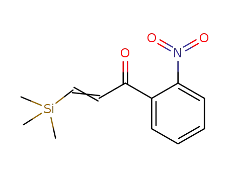 Molecular Structure of 1609257-35-3 (1-(2-nitrophenyl)-3-trimethylsilanyl-propenone)