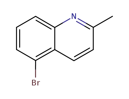 Molecular Structure of 54408-52-5 (5-Bromoquinaldine)