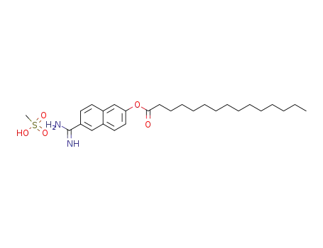 6-amidino-2-naphthyl pentadecanoate methanesulfonate
