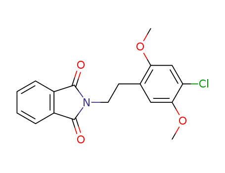 Molecular Structure of 88441-16-1 (1H-Isoindole-1,3(2H)-dione, 2-[2-(4-chloro-2,5-dimethoxyphenyl)ethyl]-)