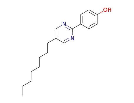 Molecular Structure of 58415-63-7 (2-(4-Hydroxyphenyl)-5-octylpyrimidine)