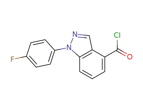 1-(4-fluoro-phenyl)-1H-indazole-4-carboxylic acid chloride